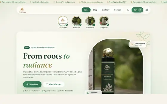 Home page of EcoDrops