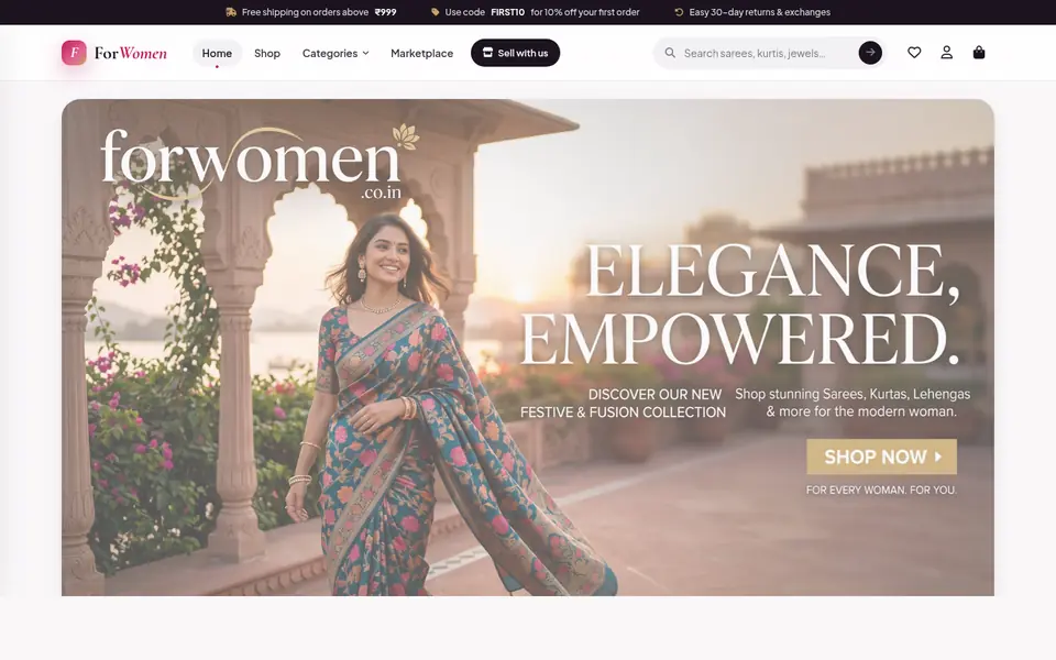 Home page of ForWomen