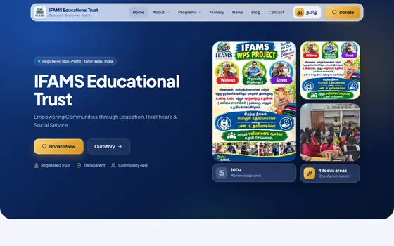 Home page of IFAMS Educational Trust