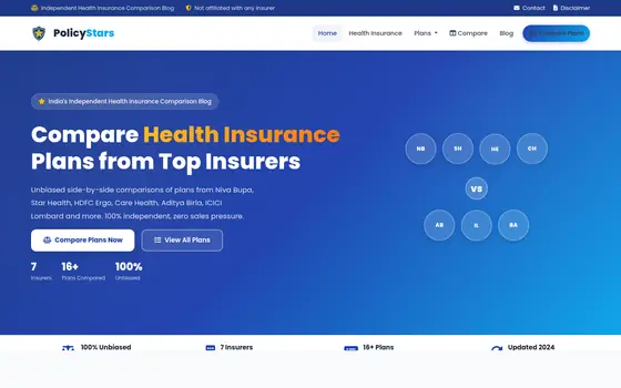 Home page of Policy Stars